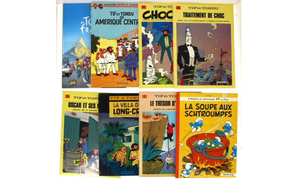 Lot de BD diverses rigides