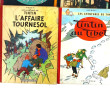 TINTIN - 4 BD rigides, état d'usage