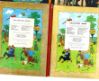 TINTIN - 4 BD rigides, état d'usage