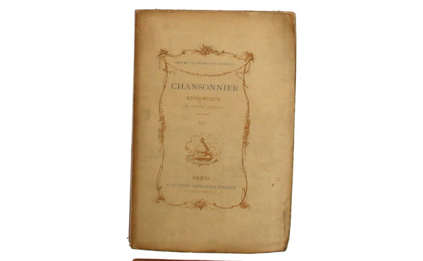CLAIRAMBAULT-MAUREPAS (Recueil). "Chanso