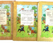 TINTIN - 5 BD anciennes en état d'usage 