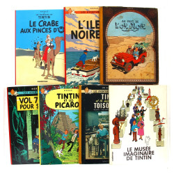 TINTIN - 4 BD rigides état d'usage + 1 s