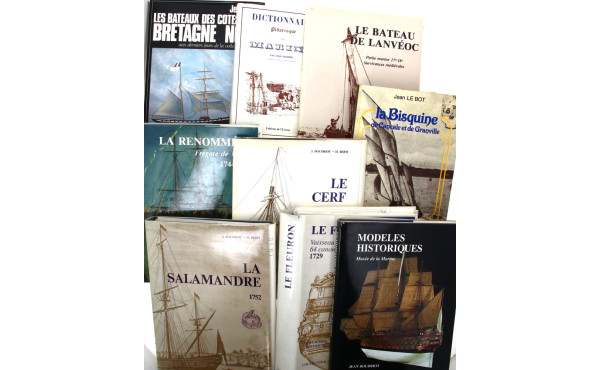 ARCHITECTURE NAVALE - Bel Ensemble de li