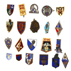  Lot de 21insignes militaires français