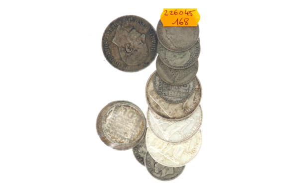 Lot de pièces en argent : 3 pièces de 10