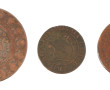 Lot de jetons et monnaies en cuivre et l