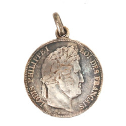 Pièce de 5 F écu XIXème en argent, 1834,