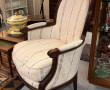 Bergère de style Louis XVI en bois natur