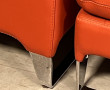 ROCHE BOBOIS - Beau canapé rouge orangée