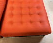 ROCHE BOBOIS - Beau canapé rouge orangée