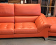 ROCHE BOBOIS - Beau canapé rouge orangée