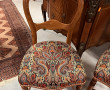 Paire de chaises en bois fruitier sculpt