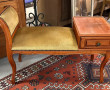 Banquette assise velours et tiroir en me