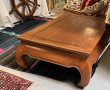 Table basse en bois exotique, bon état 1