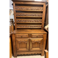 Buffet breton en vaisselier ouvrant en p