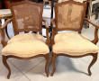 Paire de fauteuils style Louis XV dossie