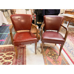 Paire de fauteuils bridge