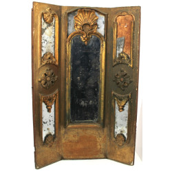 Elément de boiserie ancienne en bois scu