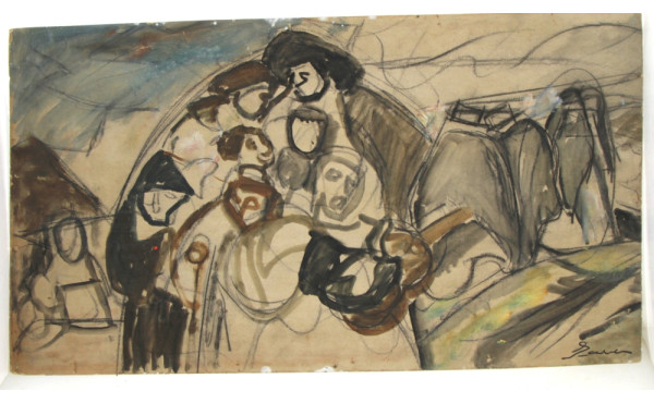 Ecole Xxème - Dessin préparatoire à l'aq