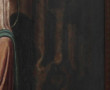 "Sainte à la palme", huile sur toile anc