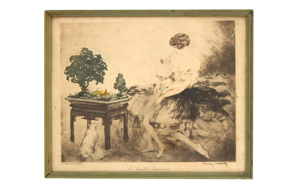 Louis ICART (1888-1950) - "Le Jardin jap