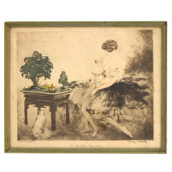 Louis ICART (1888-1950) - "Le Jardin jap