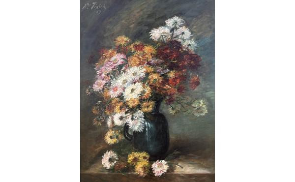 Ecole française XIXe "Nature morte aux f