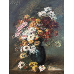 Ecole française XIXe "Nature morte aux f