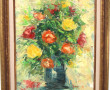 Ecole fin Xxème "Bouquet de fleurs color