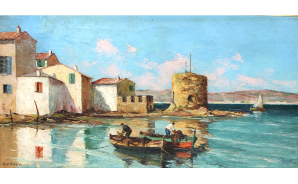 R.U. RINALDI (Xxème) "Petit port de pêch