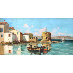 R.U. RINALDI (Xxème) "Petit port de pêch