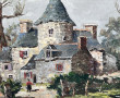 Georges ETIENNE (Xxème) "Paysage au mano