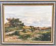 Roberto SCALVINI (1950) "Paysage de camp