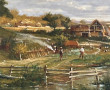 Roberto SCALVINI (1950) "Paysage de camp