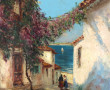 R.U. RINALDI (Xxème) "Vieille rue à Bany