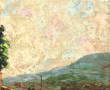 R.U. RINALDI (Xxème) "Paysage animé au c
