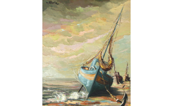 M. FORMENTIN (Xxème) "Les Bateaux, Golfe