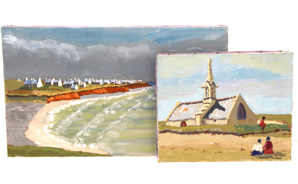 Lucien TANNEAU (Xxè-XXIè) - Lot de 2 hui