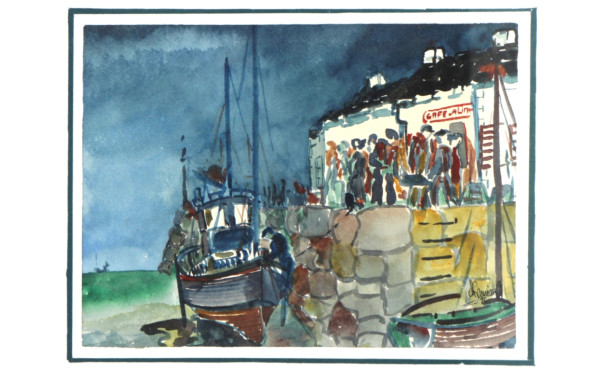 Christian SANSEAU (1952) "Le café du por