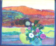 PERNES (Xxème) "Bouquet de fleurs devant