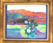 PERNES (Xxème) "Bouquet de fleurs devant