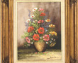 Ecole Xxème "Bouquet de fleurs", huile s