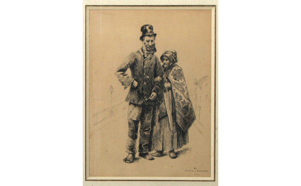 Marguerita PILLINI (1839-1922) "Couple â