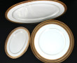 De NOBLAT Limoges - 6 assiettes, 2 plats