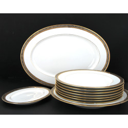 De NOBLAT Limoges - 6 assiettes, 2 plats