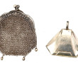 Hochet et petit porte-monnaie en maille,