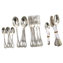 CHRISTOFLE Décor Marly - 7 fourchettes d
