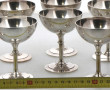 CHRISTOFLE - 10 coupes à glace en métal 