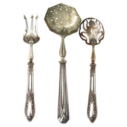Paire de petits couverts de service, cui