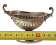 Petite coupe godronnée en argent 800ème.